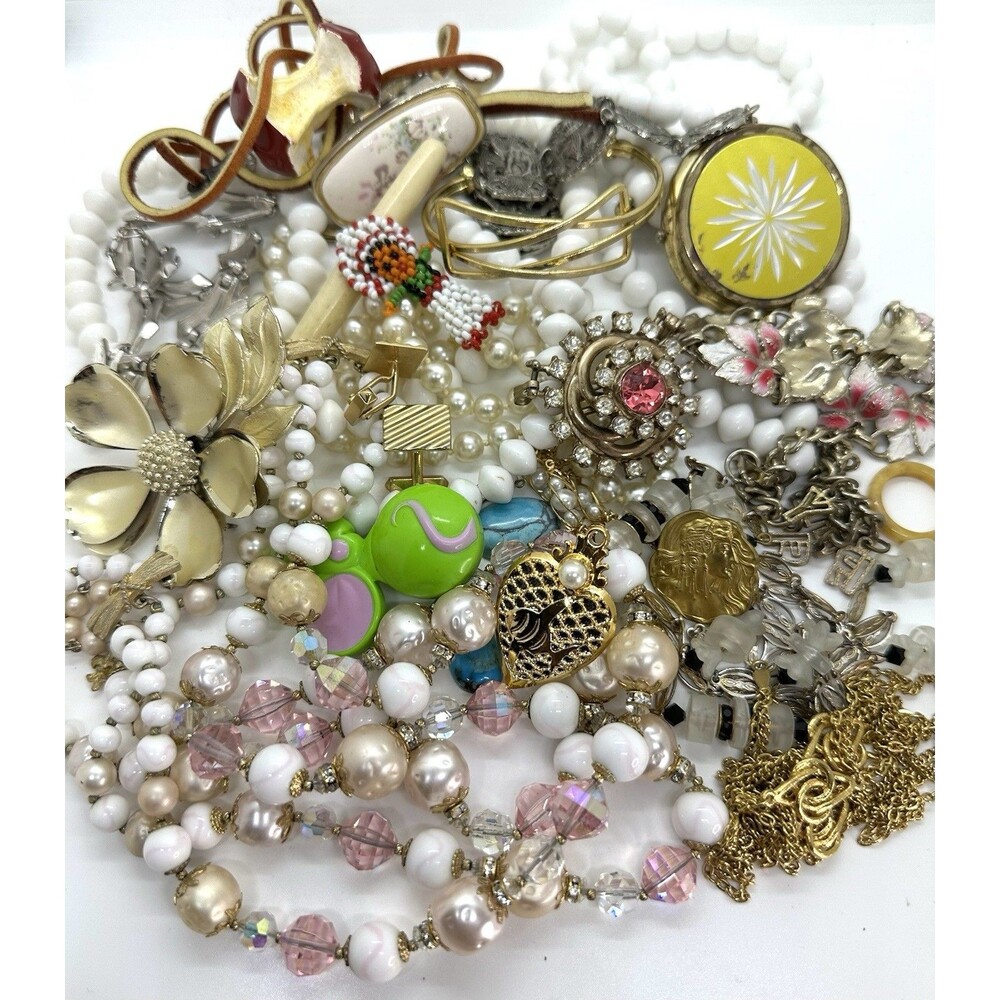 Jewelry Repair Lot Craft Harvest Some Wearable Vintage Vendome Trifari